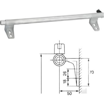 Vodilo za ljestve Zarges Z 40370 L 600