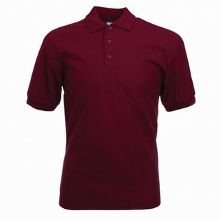 POLO MAJICA KRATKIH RUKAVA 65/35 BORDO-CRVENA FRUIT OF THE LOOM POLO MAJICA KRATKIH 111417