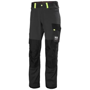 HLAČE HH 77395 OXFORD 4X CNCT, T. SIVE CRNE HELLY HANSEN WORKWEAR HLAČE HH 77395 129321